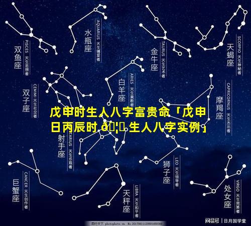 戊申时生人八字富贵命「戊申日丙辰时 🦆 生人八字实例」